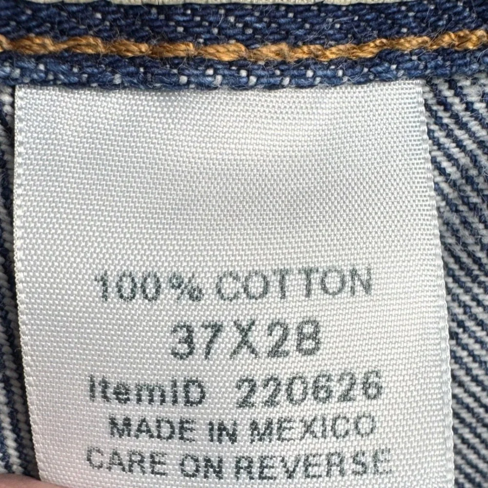 LL Bean Jeans 37x28‎ Mens Classic Fit Blue Denim Straight Leg 100%Cotton
